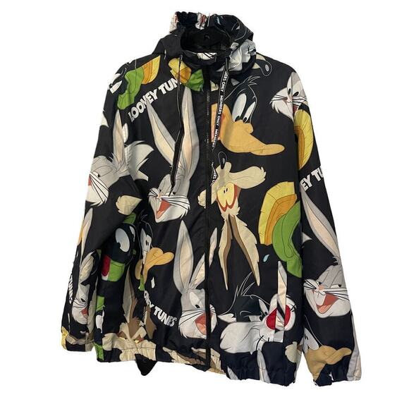 Members Only Other - Looney Tunes Windbreaker Rain Jacket Full Zipper Size XL